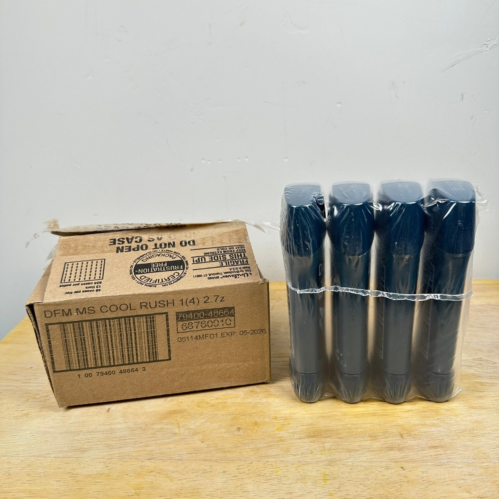 Degree Deodorant Mens 2.7oz Blue Cool Rush Advanced 72H Antiperspirant 4 Pack - Picture 4 of 4